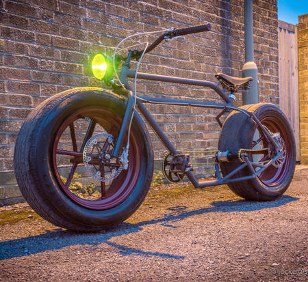 Bike on Car Tyres