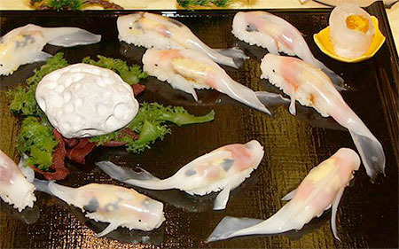 Koi Fish Shaped Sushi