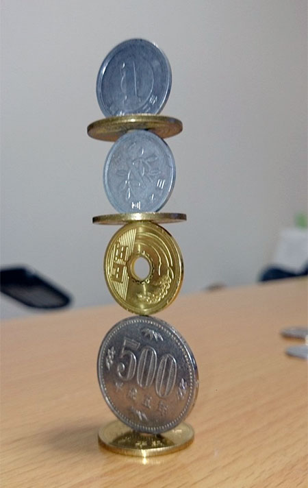 Japanese Stacked Coins