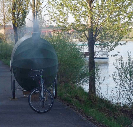 H3T architekti Bike Sauna