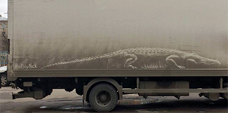 Dirty Car and Truck Art