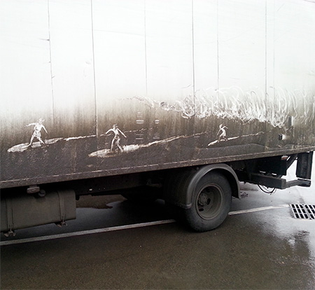 Dusty Truck Art