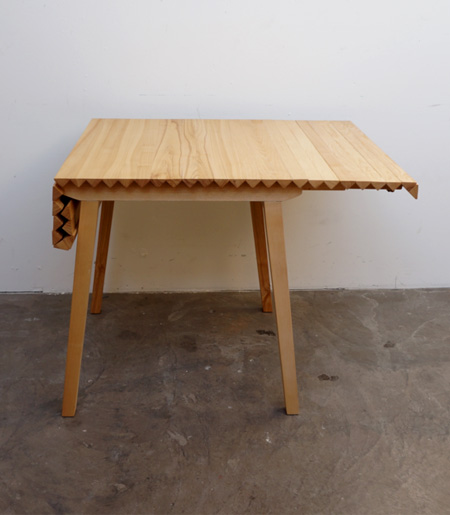 Nathalie Dackelid Rollable Wooden Table