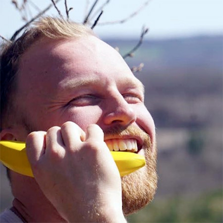 Banana Shaped Mobile Phone