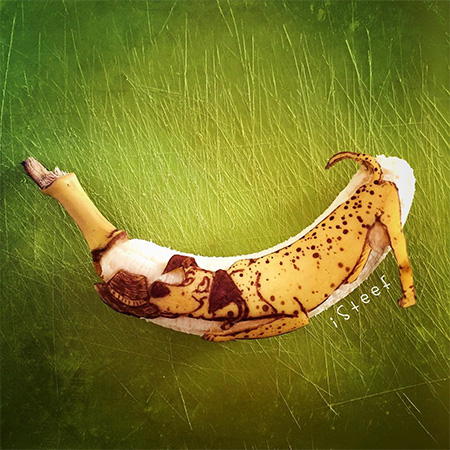 Banana Carvings by Stephan Brusche