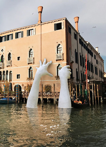 Hands in Venice