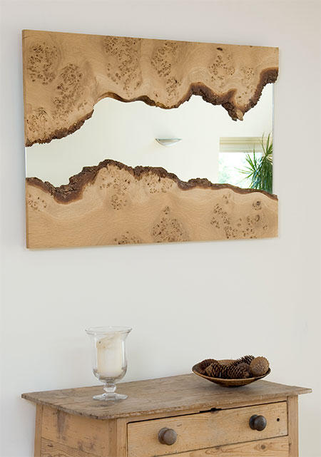 Wooden River Mirror