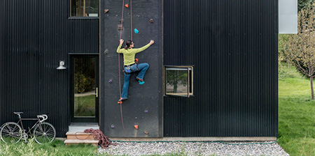 Climbing Wall House