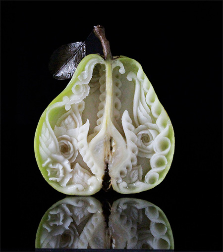 Pear Carving