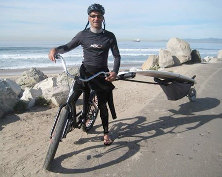 Bike Surfboard Trailer