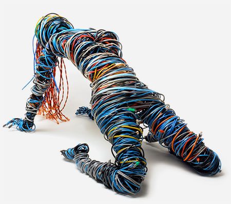 CAT5 Ethernet Cable Sculpture