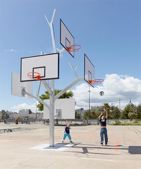 Basketball Tree Sculpture