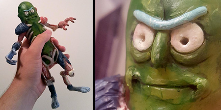 Pickle Rick Sculpture