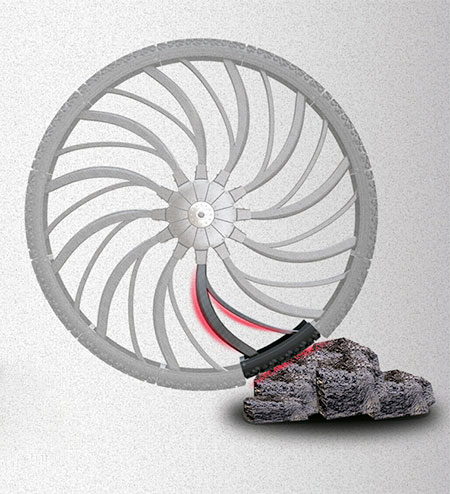 Shock Absorbing Bike Tire