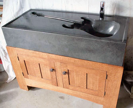 Guitar Shaped Sink