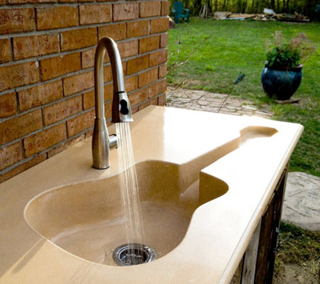 Pearidge Concrete and Crafts Guitar Sink