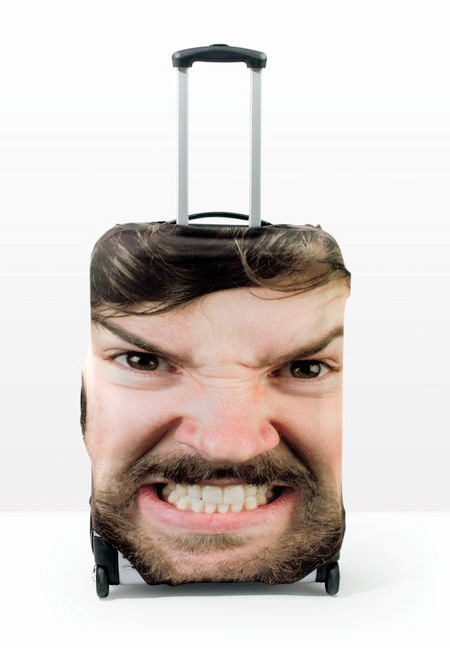 Head Suitcase Cover