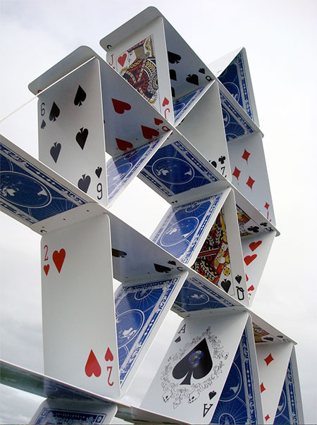 Fletcher Vaughan House of Cards Sculpture