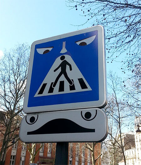 Clet Abraham Traffic Signs Art