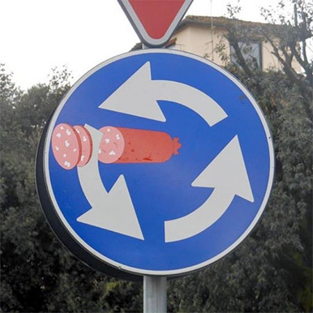 Clet Abraham Traffic Signs Street Art