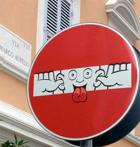 Clet Abraham Street Art