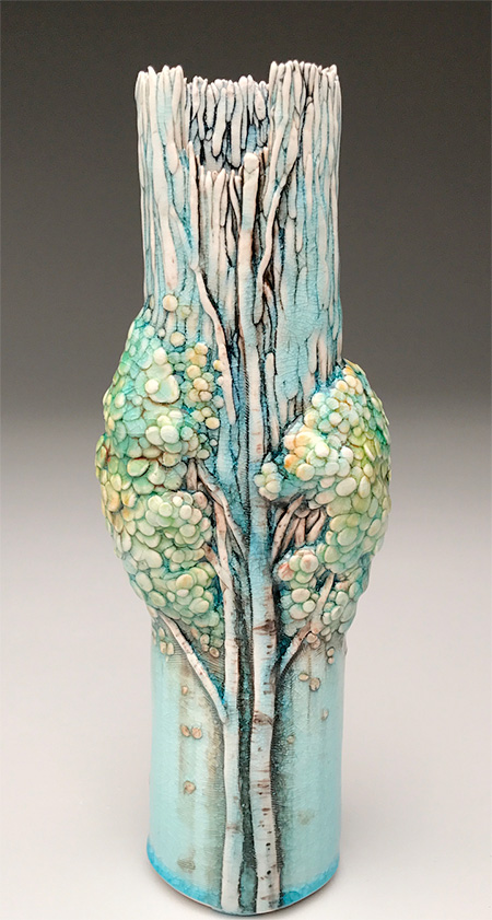 Heesoo Lee Ceramic Tree Vases