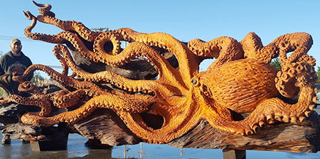 Giant Wooden Octopus