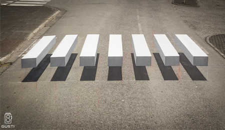 Optical Illusion Crosswalk