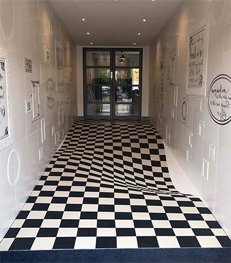 Optical Illusion Floor Tiles