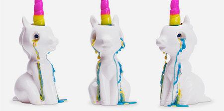 Crying Unicorn Candle