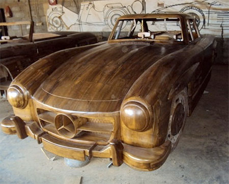 Wooden Mercedes Benz 300SL