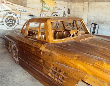 Wooden 1955 Mercedes Benz