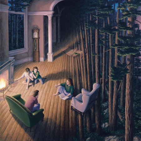 Rob Gonsalves Optical Illusion Painting