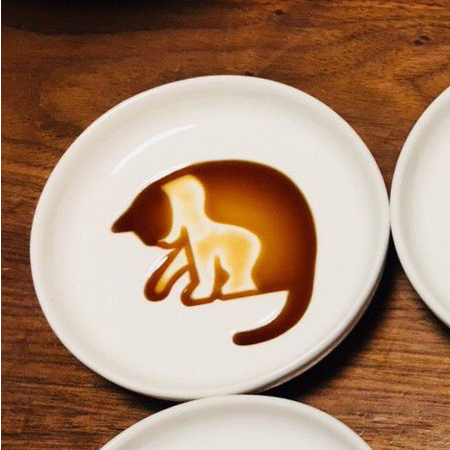 Cat Soy Sauce Dish