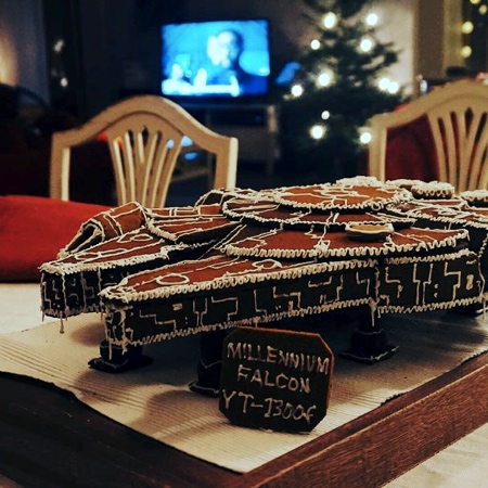 Gingerbread Millennium Falcon