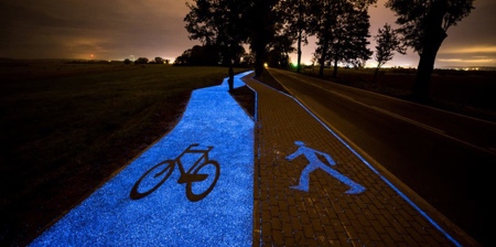 Illuminated Bicycle Path