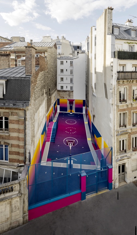 Color Basketball Court