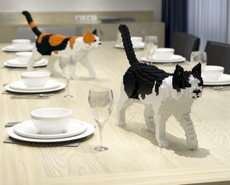 Cats Made of LEGO