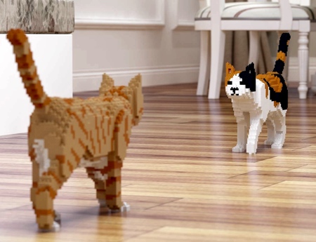 LEGO Cat Sculptures