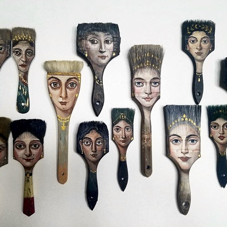 Alexandra Dillon Paintbrush Faces