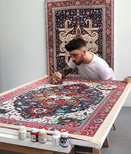 Jason Seife Persian Rug Paintings