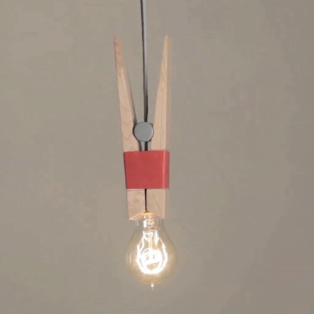 Clothes Peg Lamp