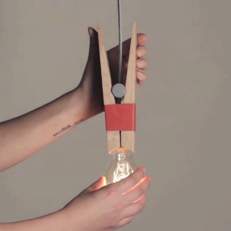 Clothing Peg Lamp