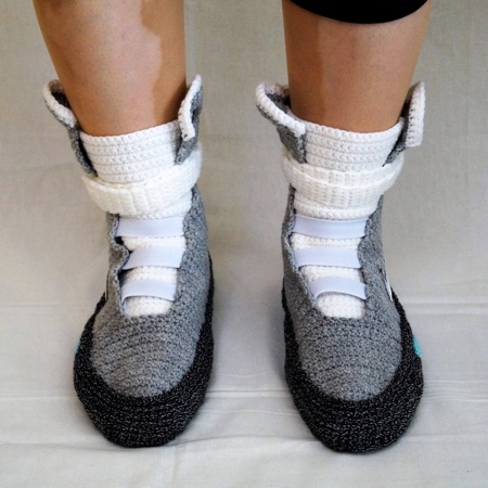 Back to the Future Knitted Snoes