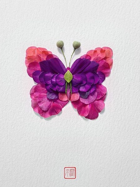 Raku Inoue Butterflies Made of Flowers