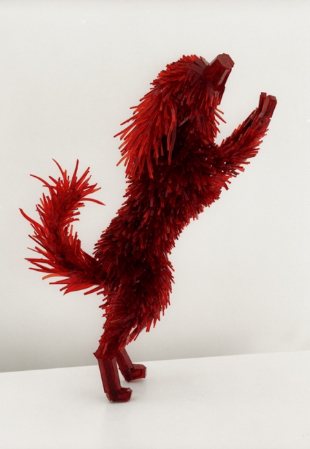 Shattered Glass Animal Sculptures