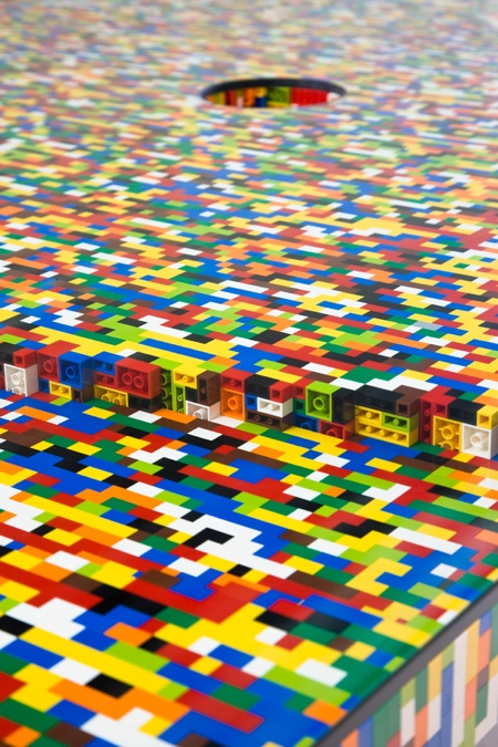 Boardroom Table Made of LEGO