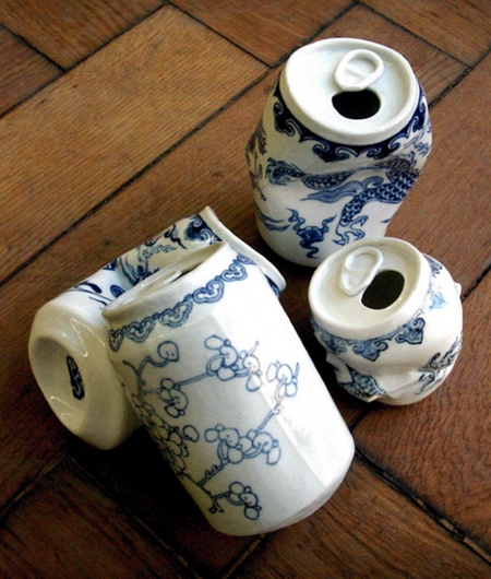 Crushed Porcelain Cans