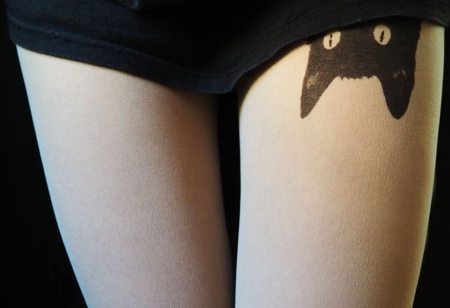 Hand Painted Tights