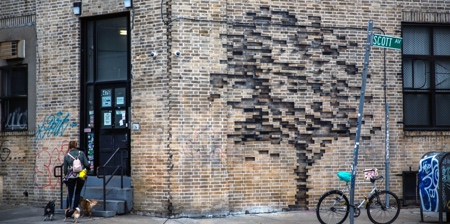 Brick Wall Tree Art